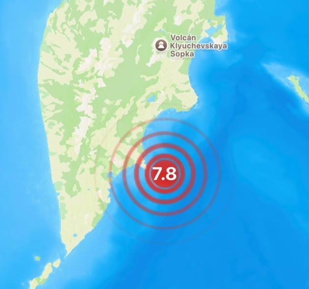 Sismo de 7.8 sacude Kamchatka, Rusia; sin víctimas reportadas