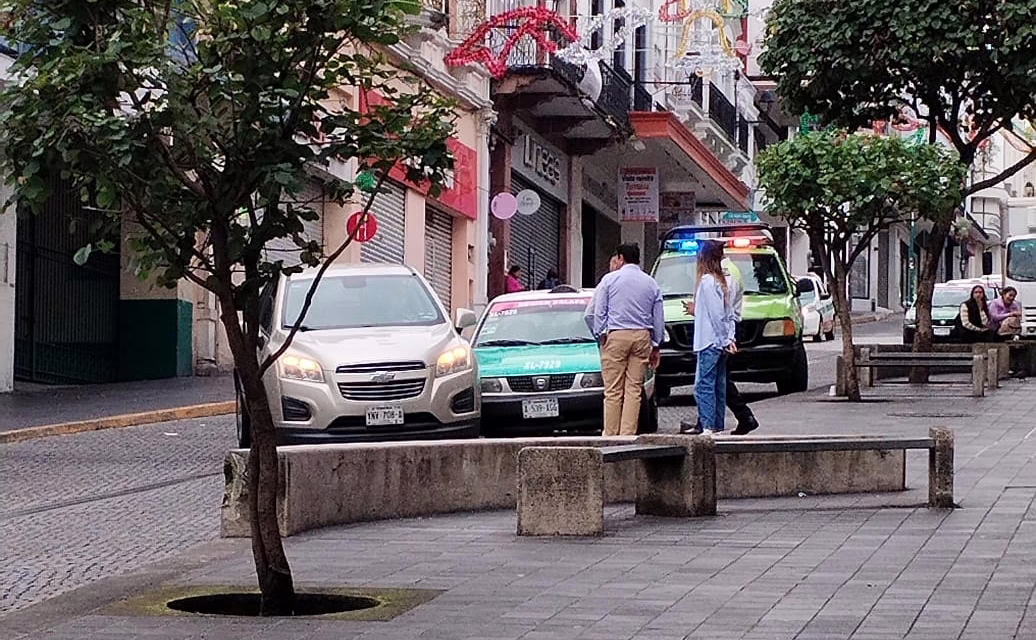 Accidente en la zona centro de Xalapa