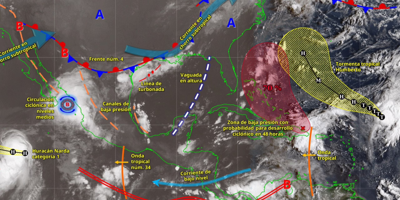 Ambiente caluroso en la mayor parte del territorio nacional, lluvias en Puebla, Veracruz y Oaxaca