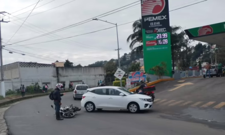 Accidente en calle Fernando Gutiérrez Barrios, Xalapa