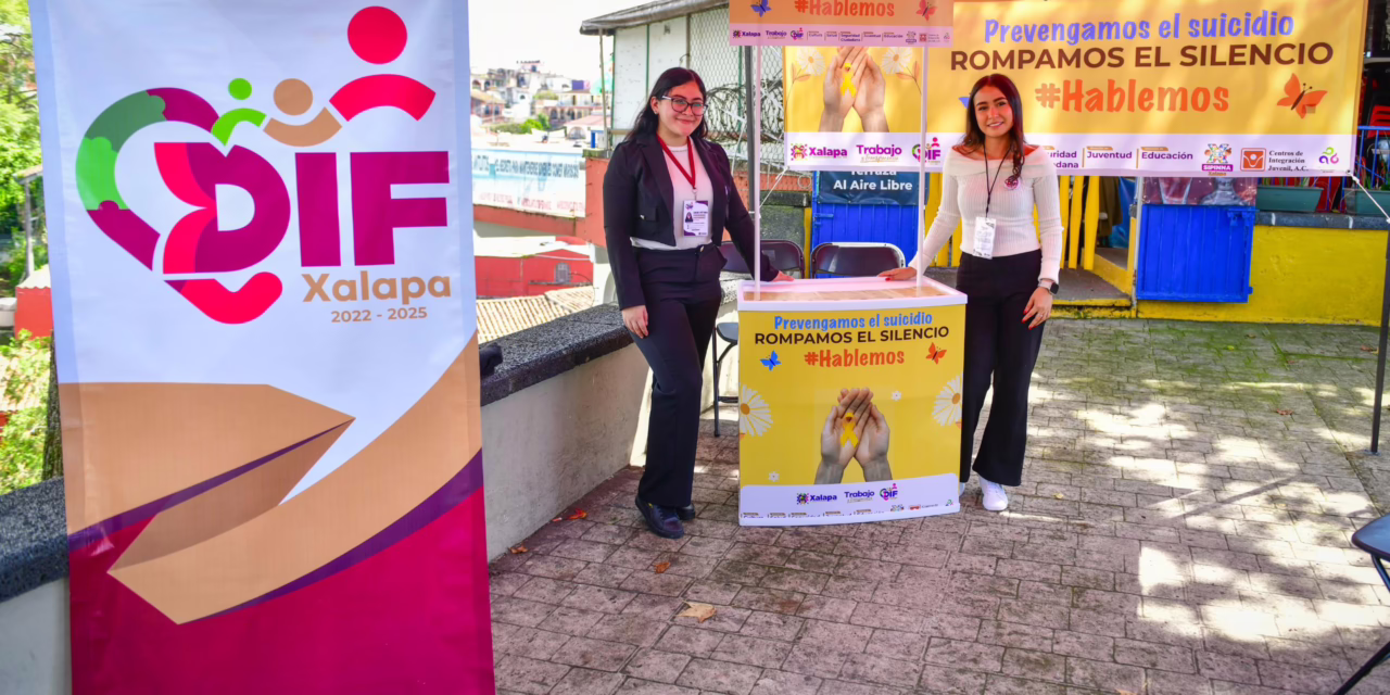 Instala DIF Xalapa módulo de prevención del suicidio