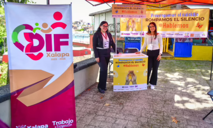 Instala DIF Xalapa módulo de prevención del suicidio