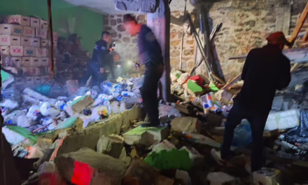 Explosión por pirotecnia en Huehuetlán El Grande 