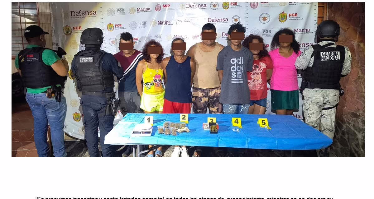 SIETE PERSONAS DETENIDAS Y OBJETOS ASEGURADOS EN OPERATIVOS DE CATEO CON FUERZAS FEDERALES Y ESTATALES EN ÁNGEL R. CABADA Y SALTABARRANCA