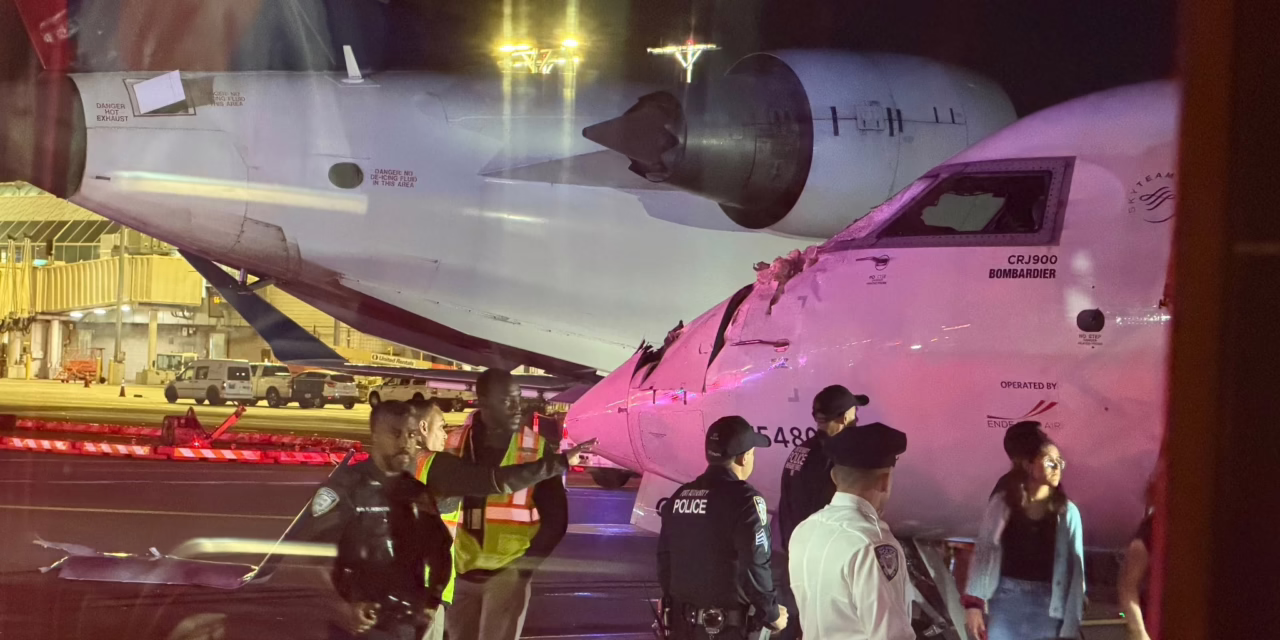 Video:Dos aviones de Delta chocan en pista del aeropuerto de Nueva York 
