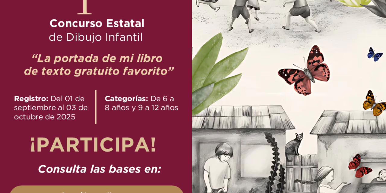 Invita SEV a niñez de 6 a 12 años al Concurso Estatal de Dibujo Infantil