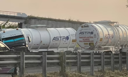 Accidente de pipa.en la carretera Xalapa-Veracruz