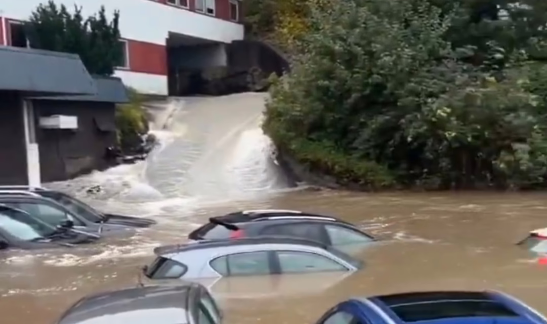 Video: Fuertes inundaciones en Noruega