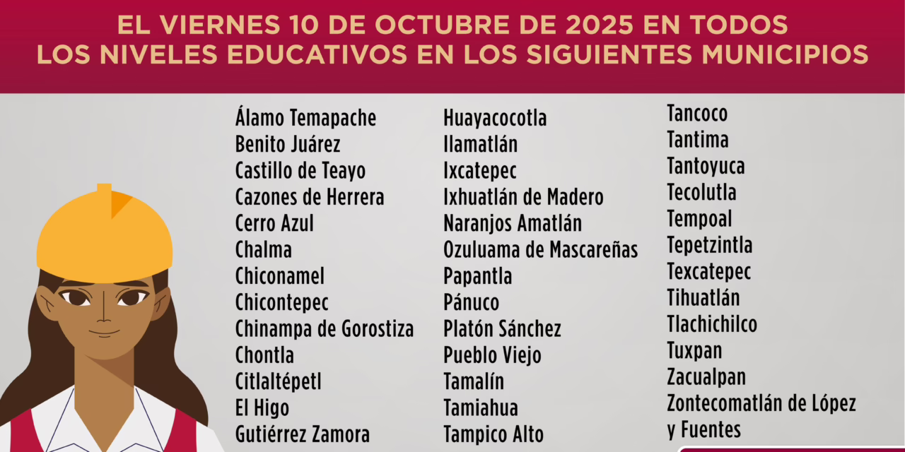 Gobierno de Veracruz mantiene suspensión de clases en 38 municipios