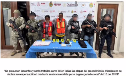 DOS PERSONAS DETENIDAS Y OBJETOS ASEGURADOS EN OPERATIVO DE CATEO CON FUERZAS FEDERALES Y ESTATALES EN CÓRDOBA