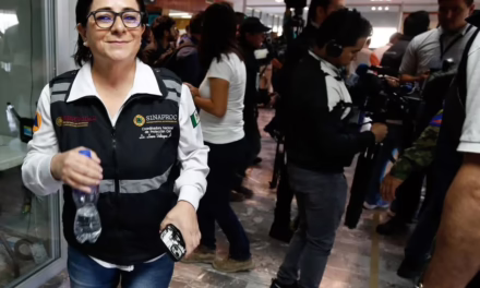 Laura Velázquez Alzúa informó sobre el despliegue masivo de personal y recursos, durante entrevista en el aeropuerto de Poza Rica