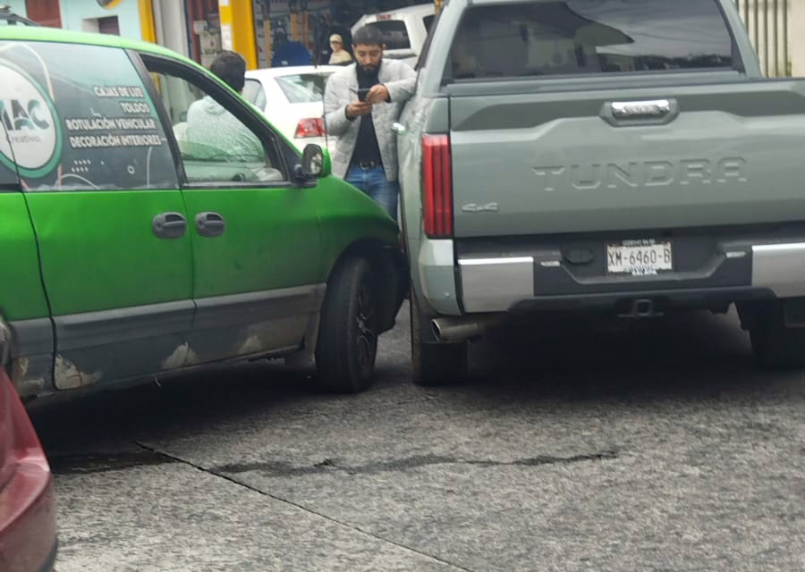 Accidente de tránsito en la zona del mercado de La Rotonda