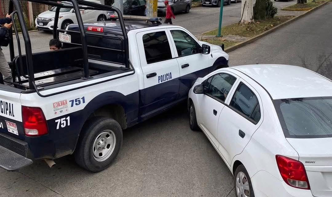 Accidente de tránsito en la avenida Pípila