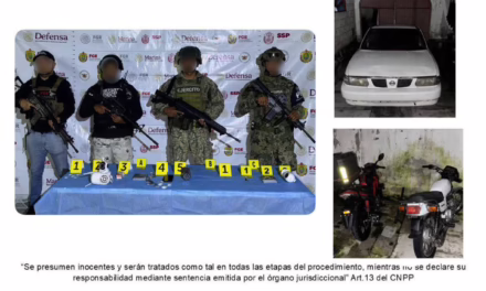 VEHÍCULOS Y OBJETOS ASEGURADOS EN OPERATIVO DE CATEO CON FUERZAS FEDERALES EN HUATUSCO