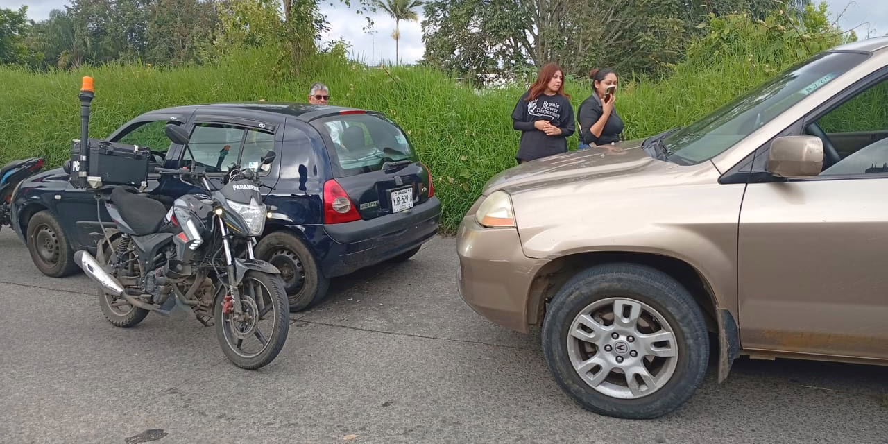 Accidente en la zona de Plaza Cristal