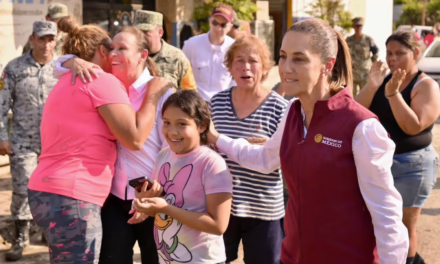 En Poza Rica y Álamo, Rocío Nahle y Claudia Sheinbaum coordinan auxilio y ayuda humanitaria para damnificados