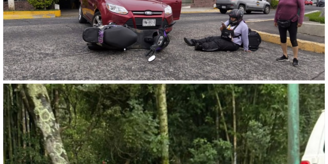Dos accidentes de tránsito esta tarde en Xalapa