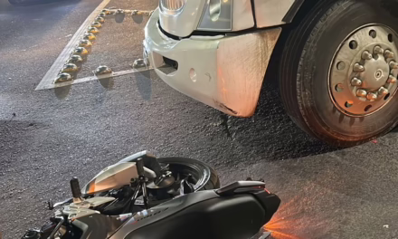 Accidente de tránsito a la altura del puente Bicentenario