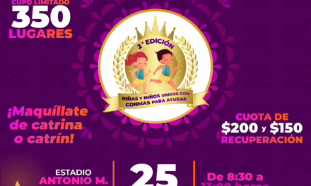Invita Ayuntamiento a sumarse a carrera infantil con causa