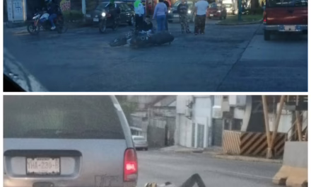 Accidentes de motociclistas en Xalapa: Dos sucesos matutinos