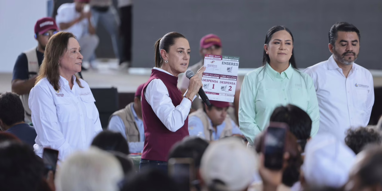 La presidenta Claudia Sheinbaum Pardo informó que se estudia con CONAGUA construcción de muro en Poza Rica