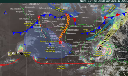 SE PREVÉN RACHAS DE VIENTO FUERTES A MUY FUERTES EN EL NORTE Y NORESTE DE MÉXICO
