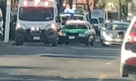 Persona de la tercera edad atropellada por taxi en la avenida Miguel Alemán
