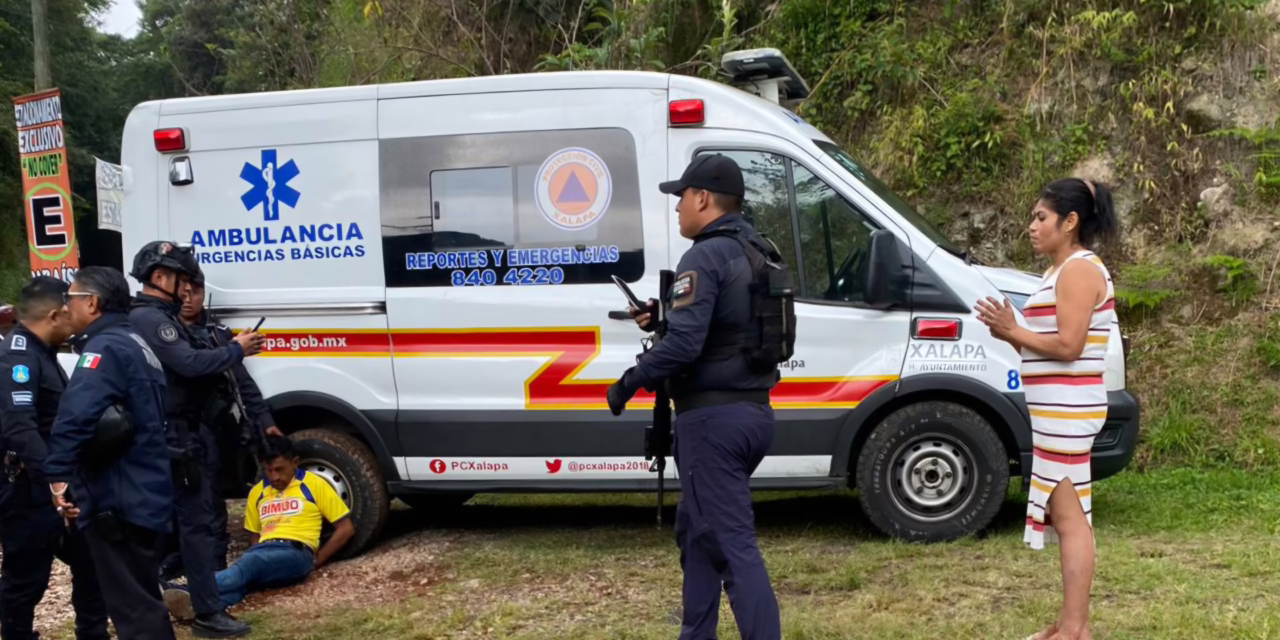 Localizan en Xico ambulancia que fue robada por la mañana en Xalapa