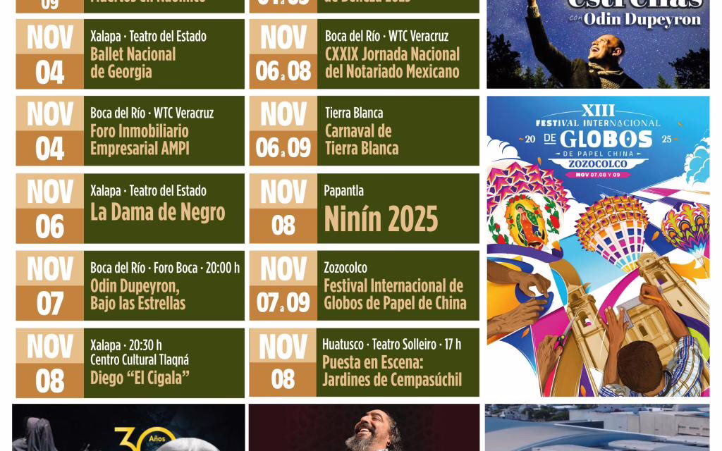 Disfruta de una semana llena de cultura, música y tradición, hasta 09 de noviembre