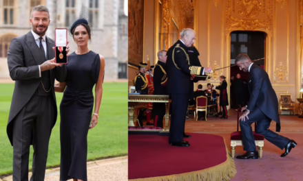 David Beckham recibe la orden de ‘Caballero’ por el rey Carlos III