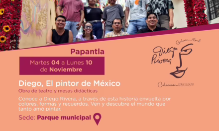 SECVER lleva la Galería Móvil de Diego Rivera a Papantla