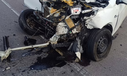 Fuerte choque frontal en la carretera 180 Paso del Toro- Alvarado