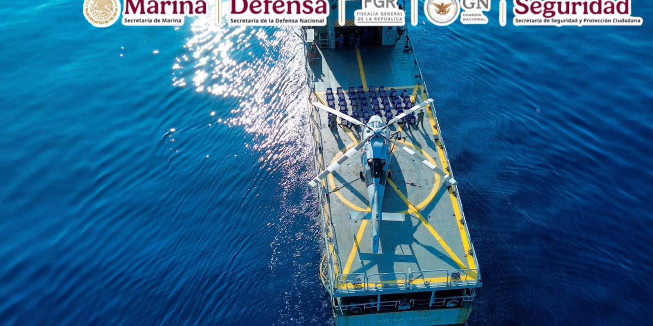 Fuerzas Armadas decomisan 2.5 toneladas de cocaína en costas de Michoacán, Omar García Harfuch