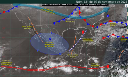 SE PRONOSTICAN INTERVALOS DE CHUBASCOS EN ZONAS DE GUERRERO, OAXACA, CHIAPAS, TABASCO, CAMPECHE, YUCATÁN Y QUINTANA ROO