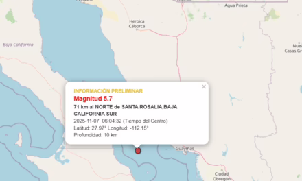 Sismo de 5.5 sacude Santa Rosalía Baja California Sur 