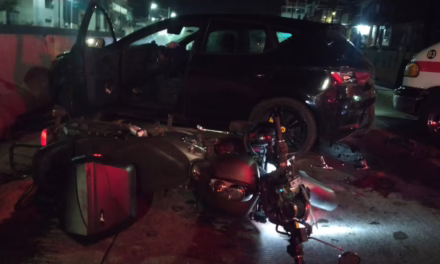 Durante la madrugada se registró un accidente a la altura del puente Bicentenario, Xalapa