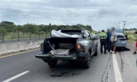 Choque en la autopista Cardel-Veracruz