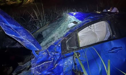 Volcadura en la Xalapa-Alto Lucero, a la altura de la colonia 6 de Enero 