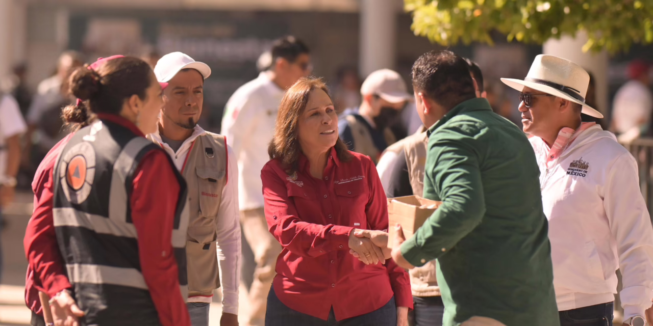 Rocío Nahle supervisa en Álamo la entrega de apoyos integrales a familias afectadas