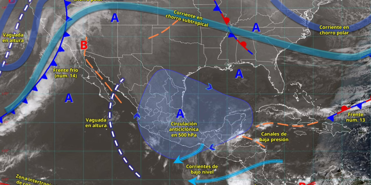 LLUVIAS PUNTUALES INTENSAS EN QUINTANA ROO, ADEMÁS DE VIENTO FUERTE EN EL ISTMO DE TEHUANTEPEC