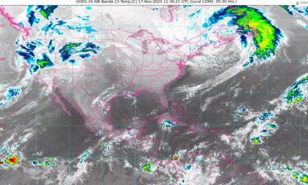 Hoy, se prevé que el frente frío núm. 14 se desplace hacia Estados Unidos y deje de afectar al país