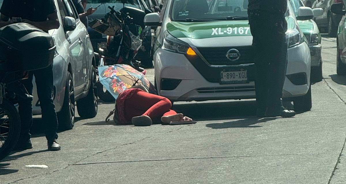 Atropella taxista a mujer cerca del CECAN en la Colonia Progreso