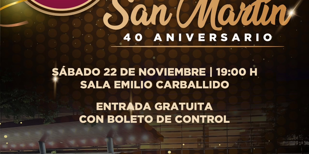 Celebra el 63° aniversario del Teatro del Estado con un concierto de la Rondalla San Martín