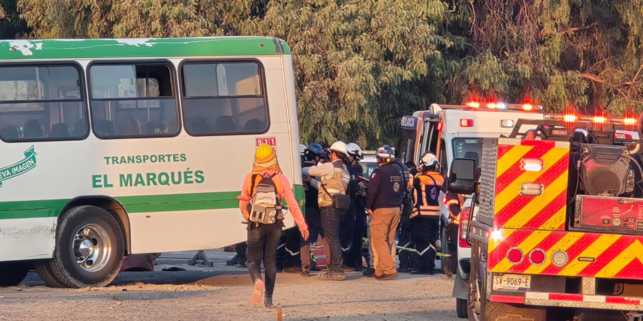 Tren embiste camión en Querétaro: 18 lesionados