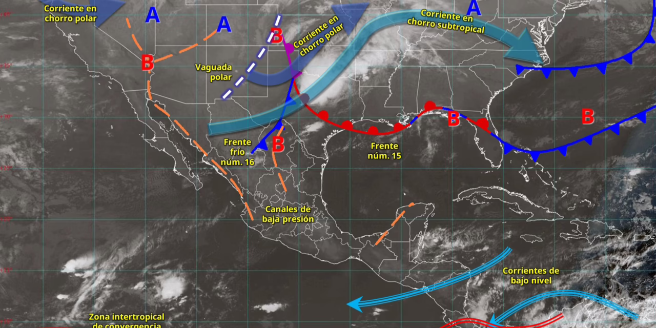LLUVIAS Y CHUBASCOS EN EL SURESTE Y PENÍNSULA DE YUCATÁN