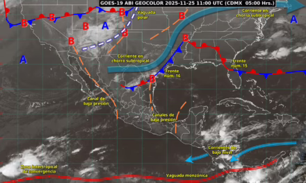 SE PREVÉN LLUVIAS PUNTUALES FUERTES EN NUEVO LEÓN Y TAMAULIPAS