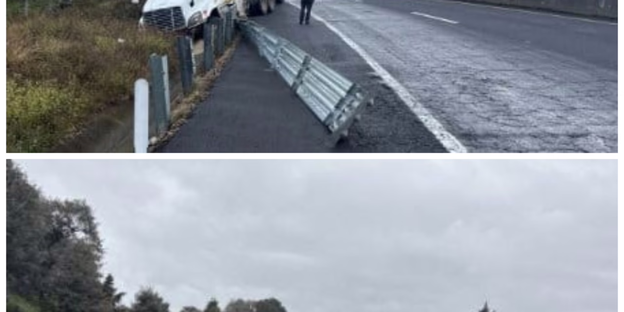 Doble accidente en la Perote-Xalapa: tractocamión y camioneta volcada en sentido a Perote