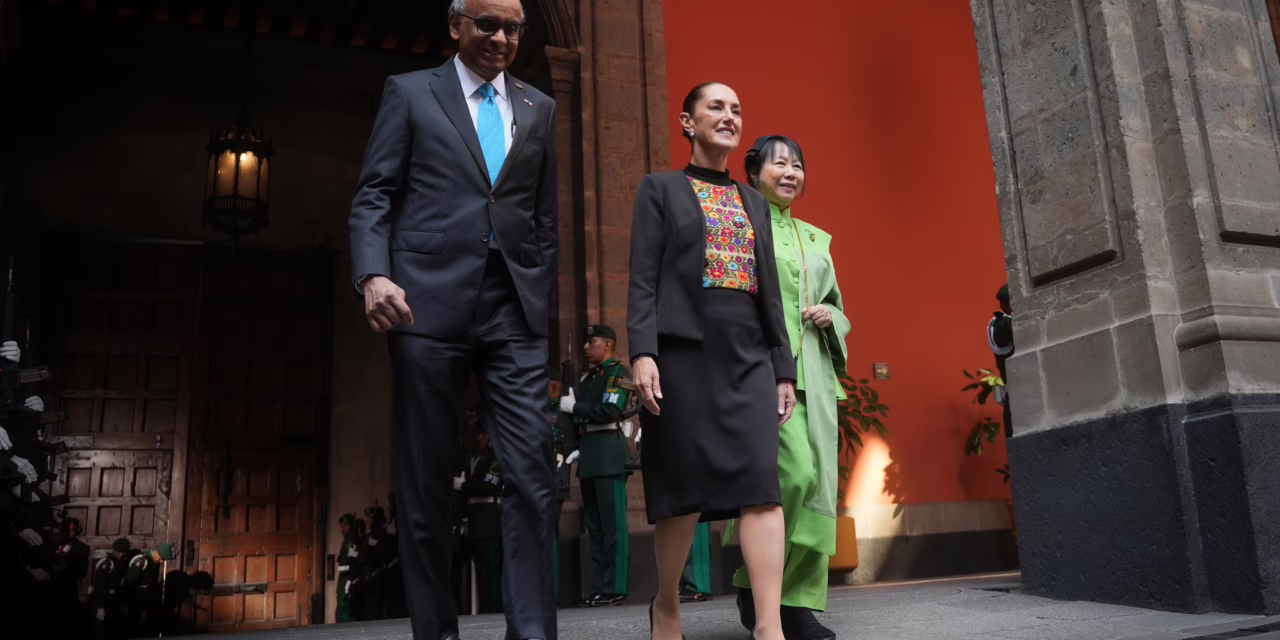 INICIA REUNIÓN ENTRE SHEINBAUM Y PRESIDENTE DE SINGAPUR