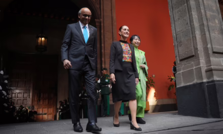 INICIA REUNIÓN ENTRE SHEINBAUM Y PRESIDENTE DE SINGAPUR