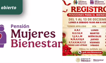 Revelan el calendario de registro para la Pensión Mujeres Bienestar en diciembre: